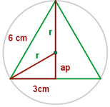 ejemplo apotema triangulo equilatero