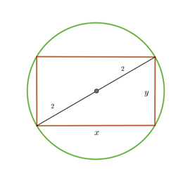 rectangulo inscrito en una circunferencia