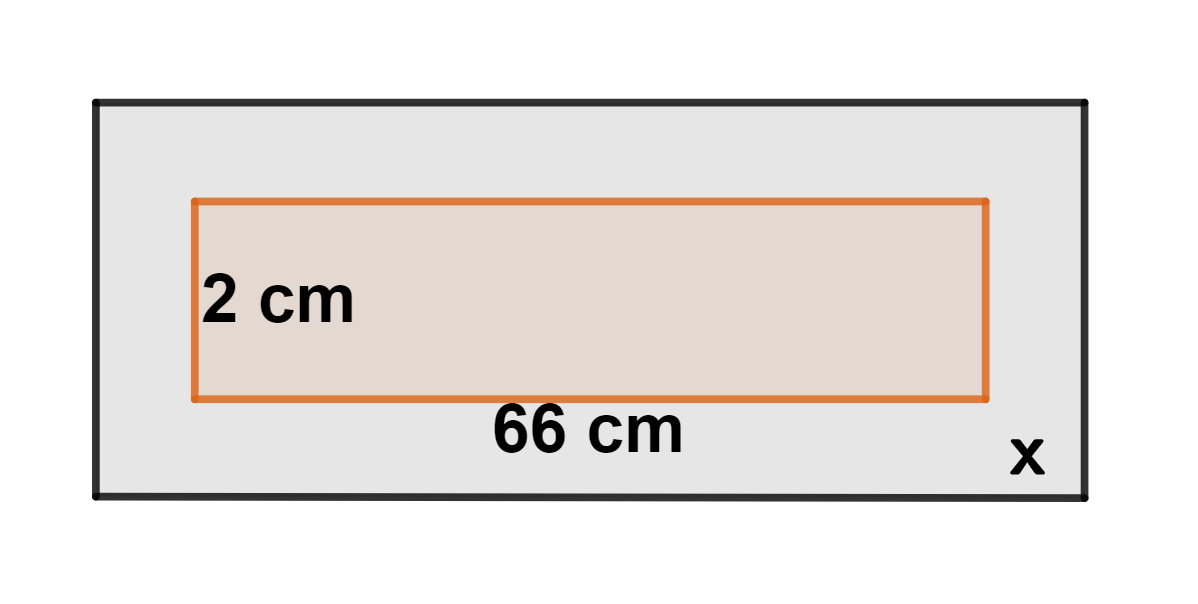 Rectángulo cuya área representa una ecuación de 2do grado 