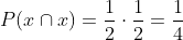 probabilidad cruz y cruz
