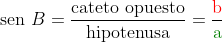 fórmula de seno
