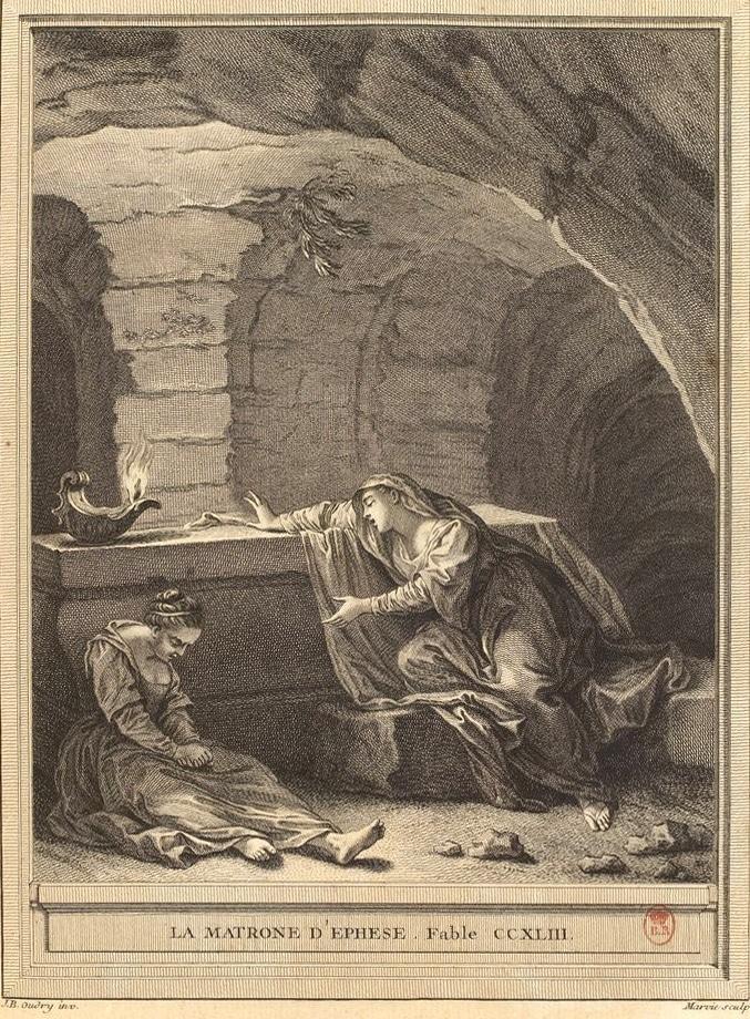 Que raconte La Matrone d'Ephese de La Fontaine ?