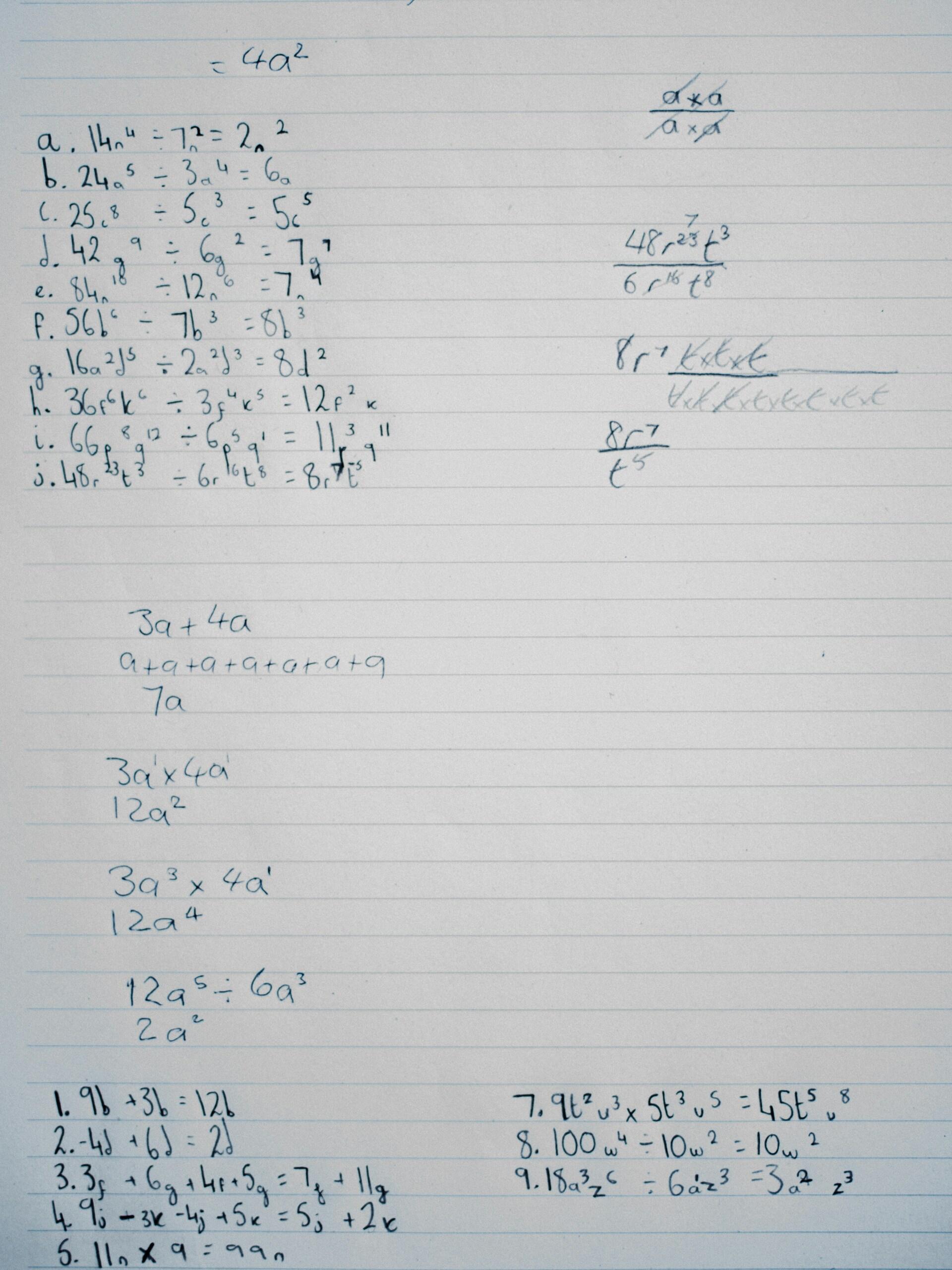 calcul feuille