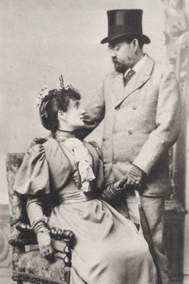 Jeanne Rozerot et Émile Zola en 1893