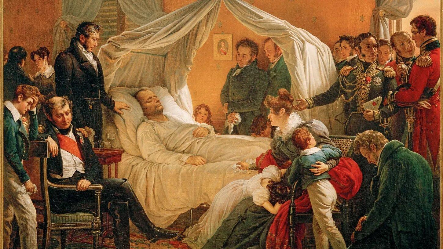 Napoléon sur son lit de mort.