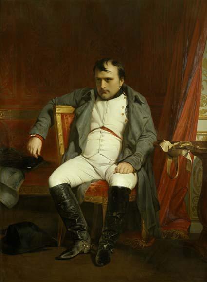 Napoléon Ier à Fontainebleau, mars 1814, par Paul Delaroche.