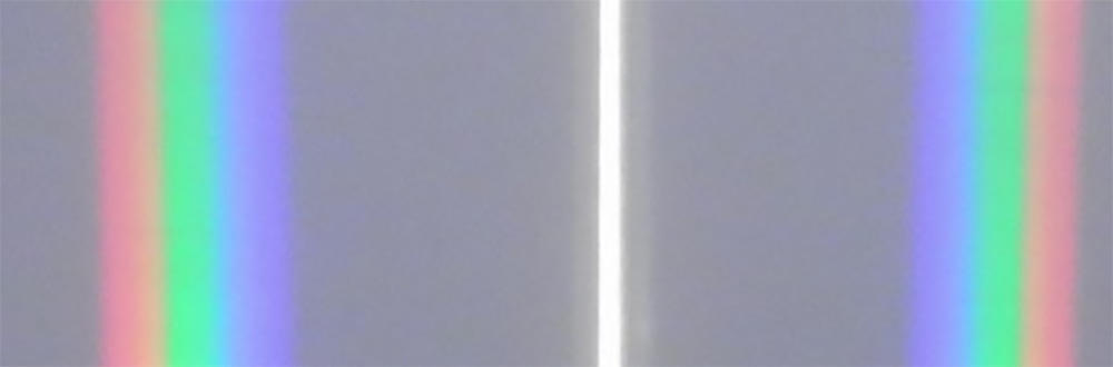 Diffraction de la lumière blanche sur un réseau