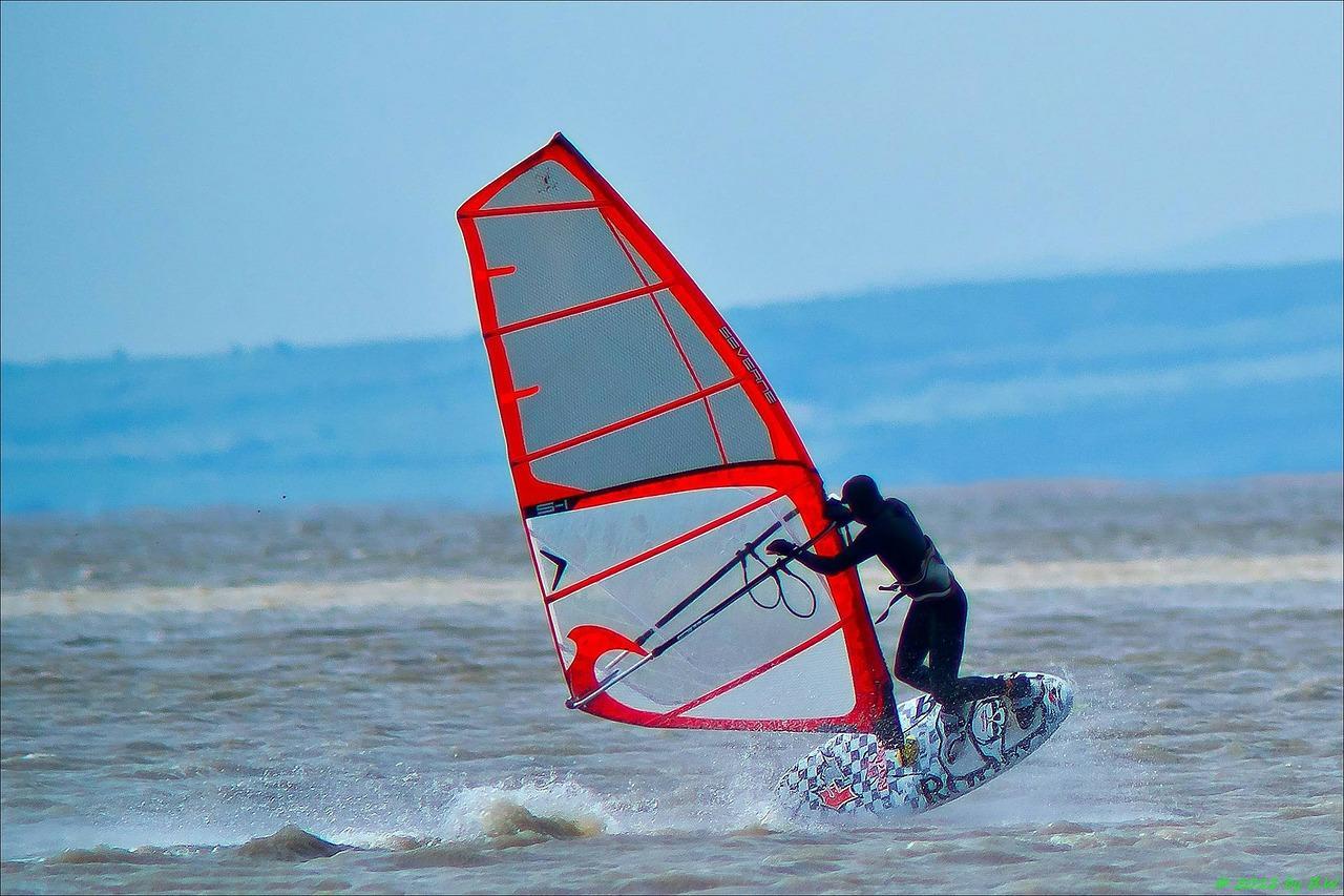 Comment placer le vecteur force sur l'homme qui se trouve sur la planche à voile ?