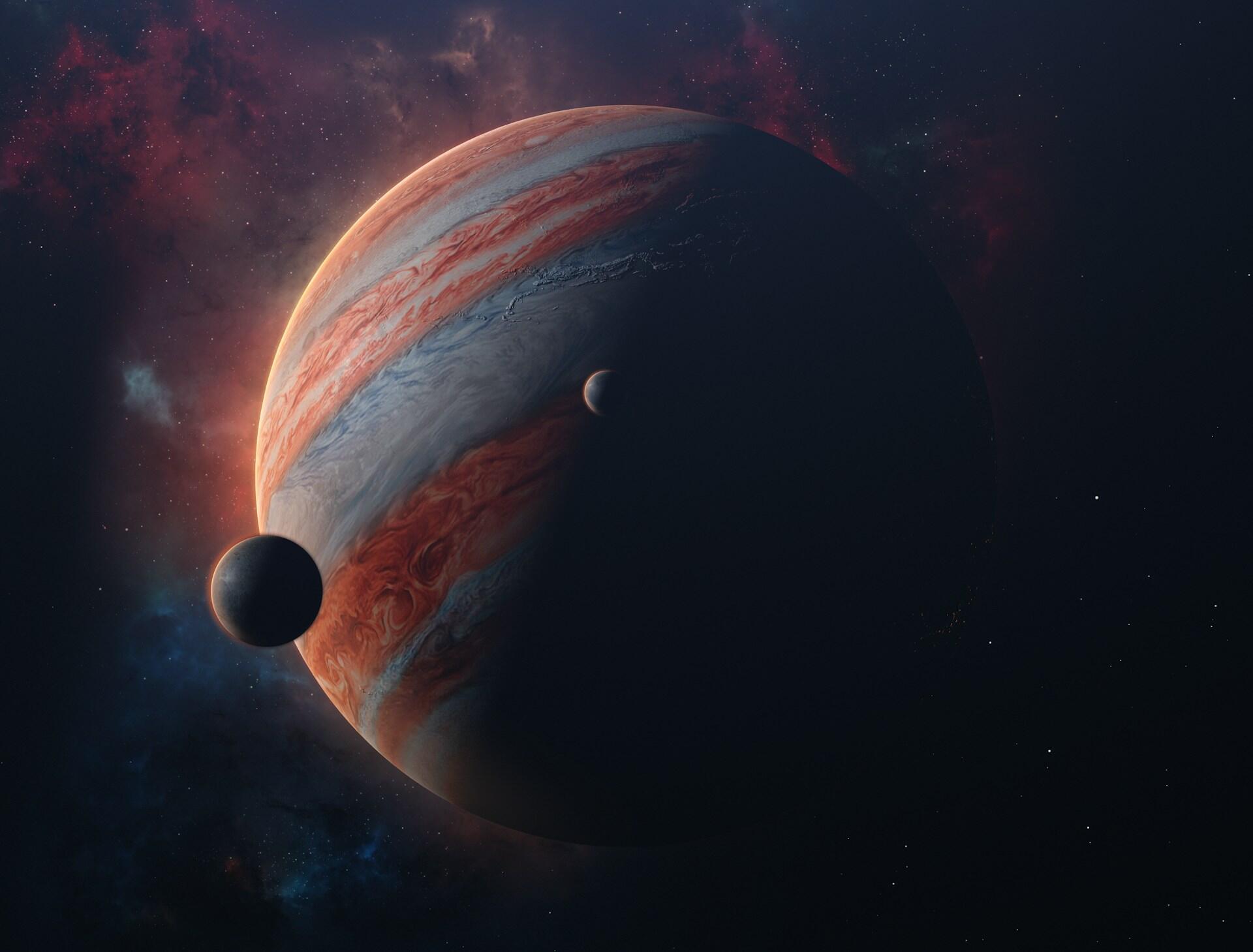 Jupiter lunes représentation imagée