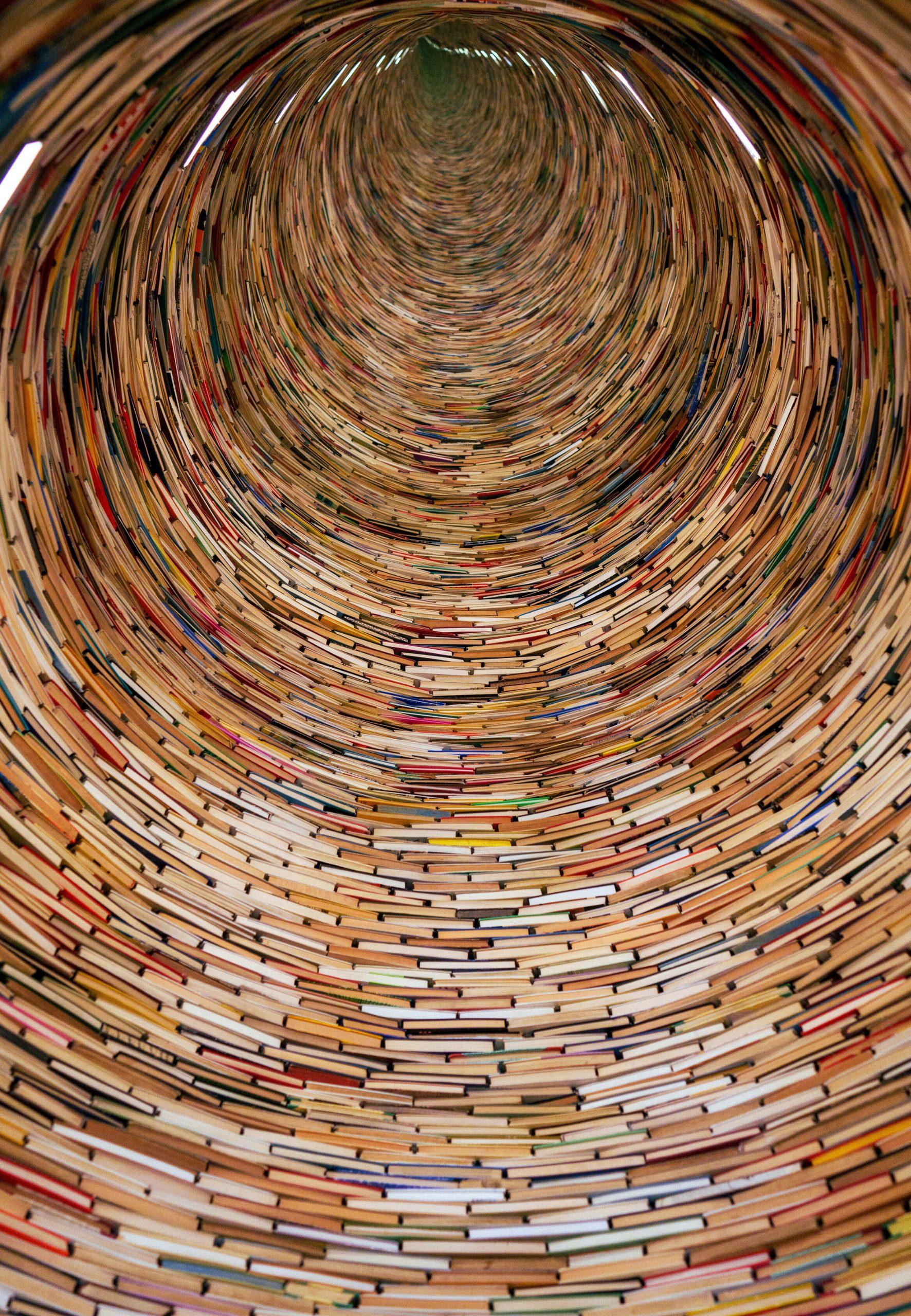 Un tunnel de livres