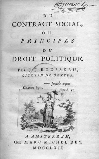 publication originelle du contrat social