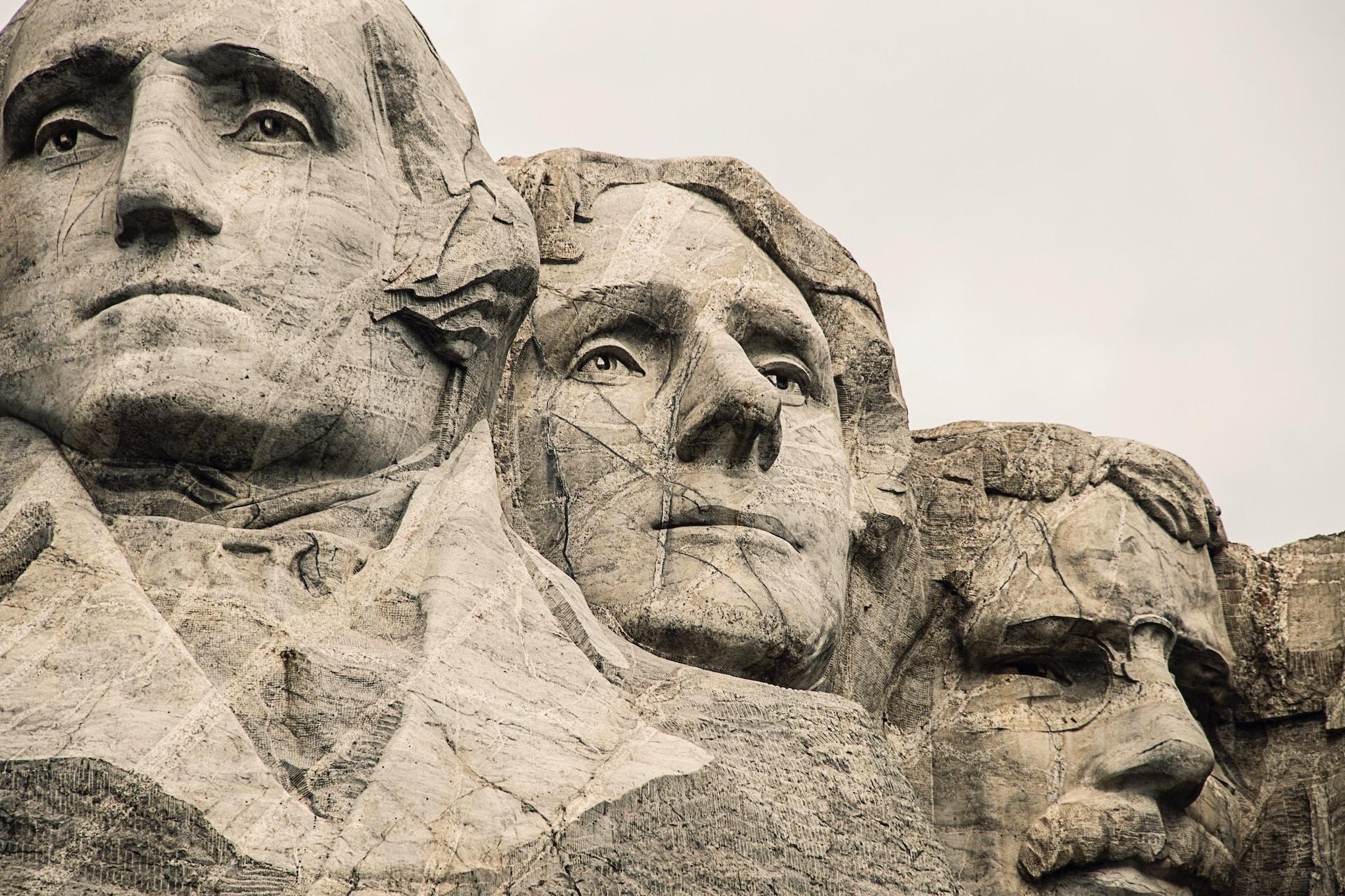 statues des présidents américains 