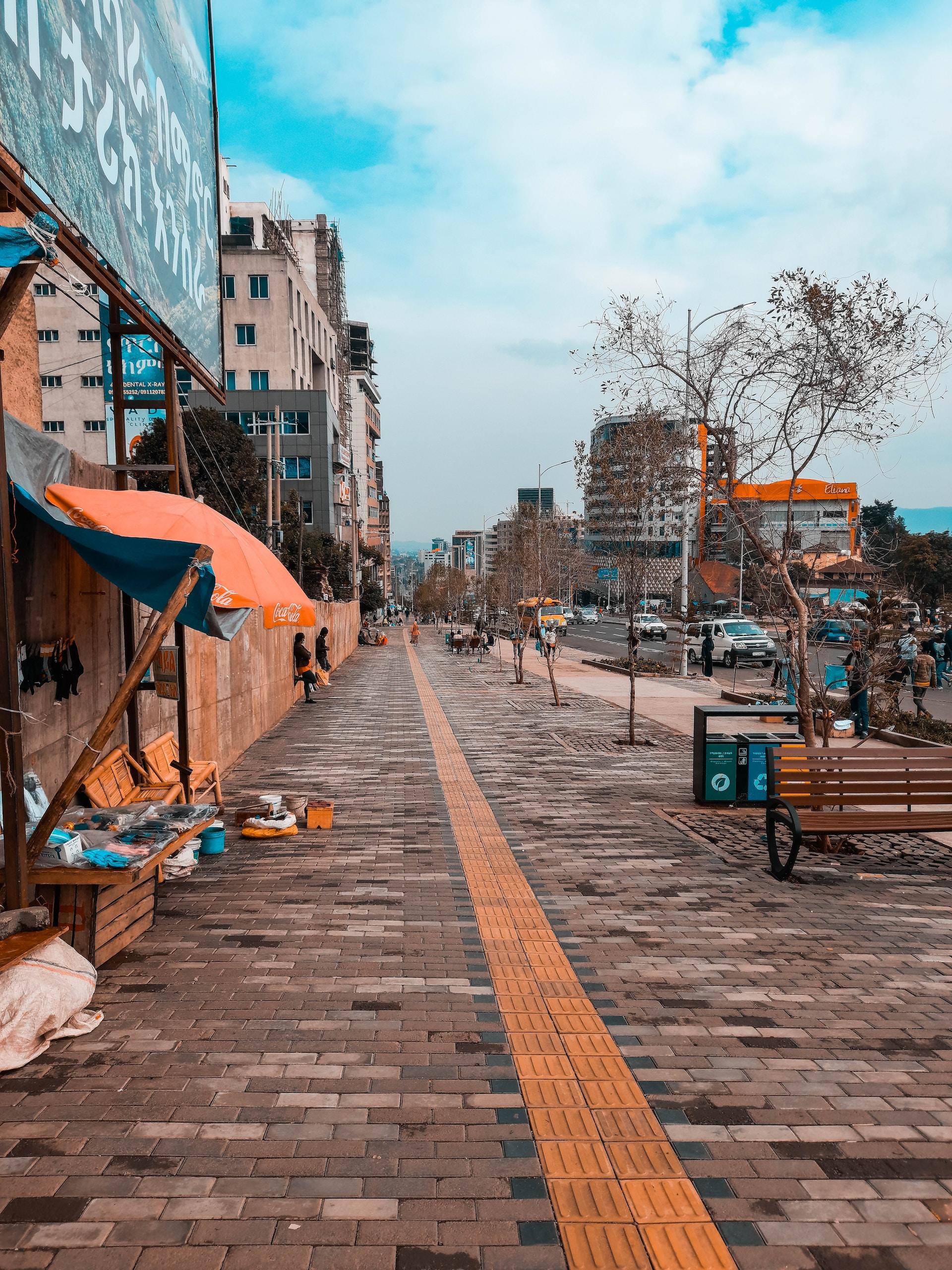 rues d'Addis Abeba en Ethiopie