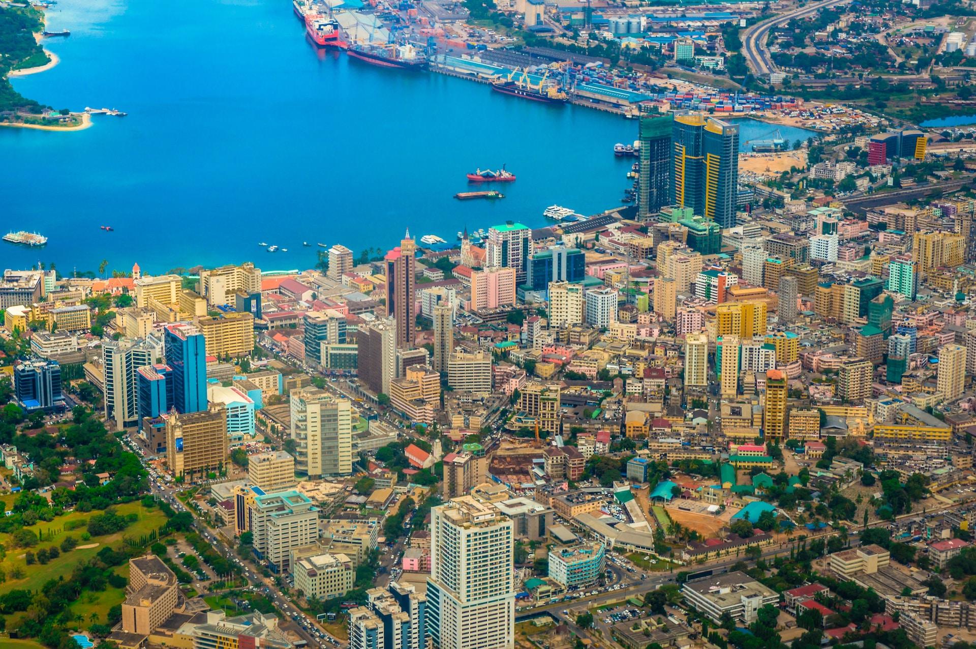 le paysage de Dar en Saleem en Tanzanie 