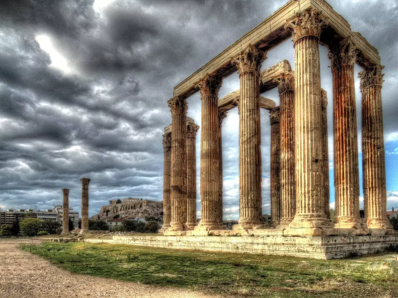 element architectural avec des colonnes