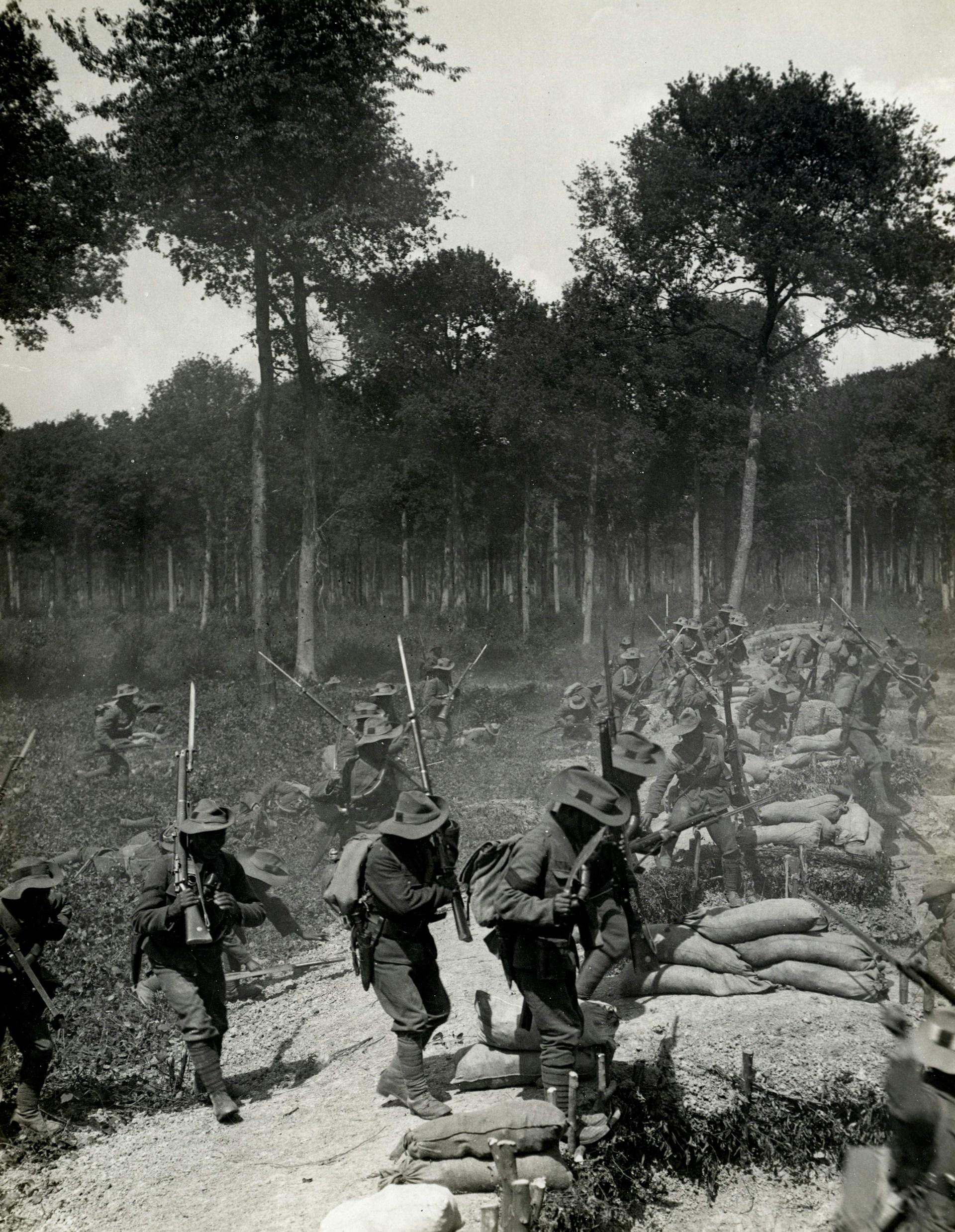 soldats durant la guerre