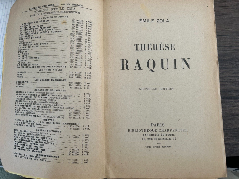 Therese Raquin Nombre De Page
