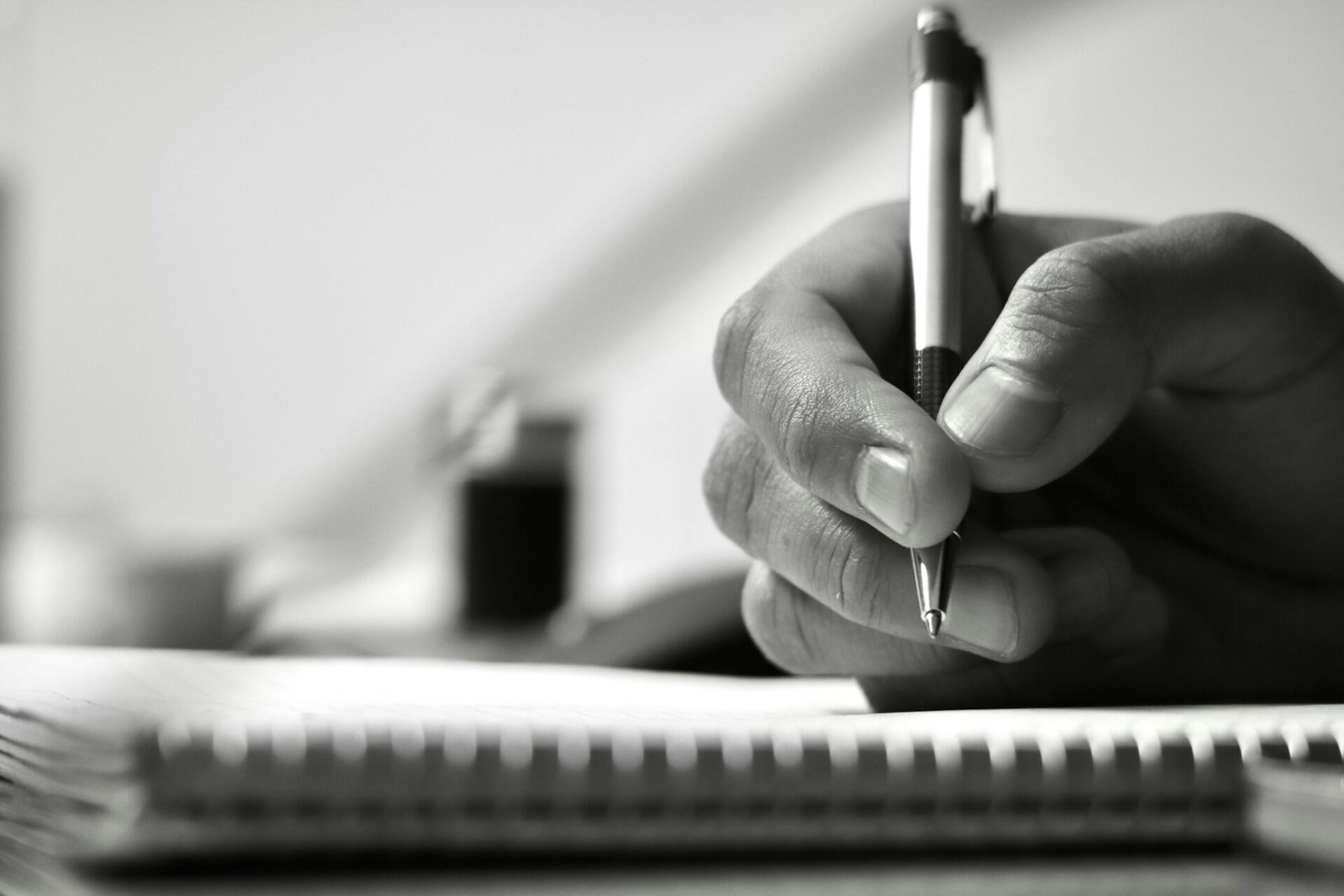 main écriture