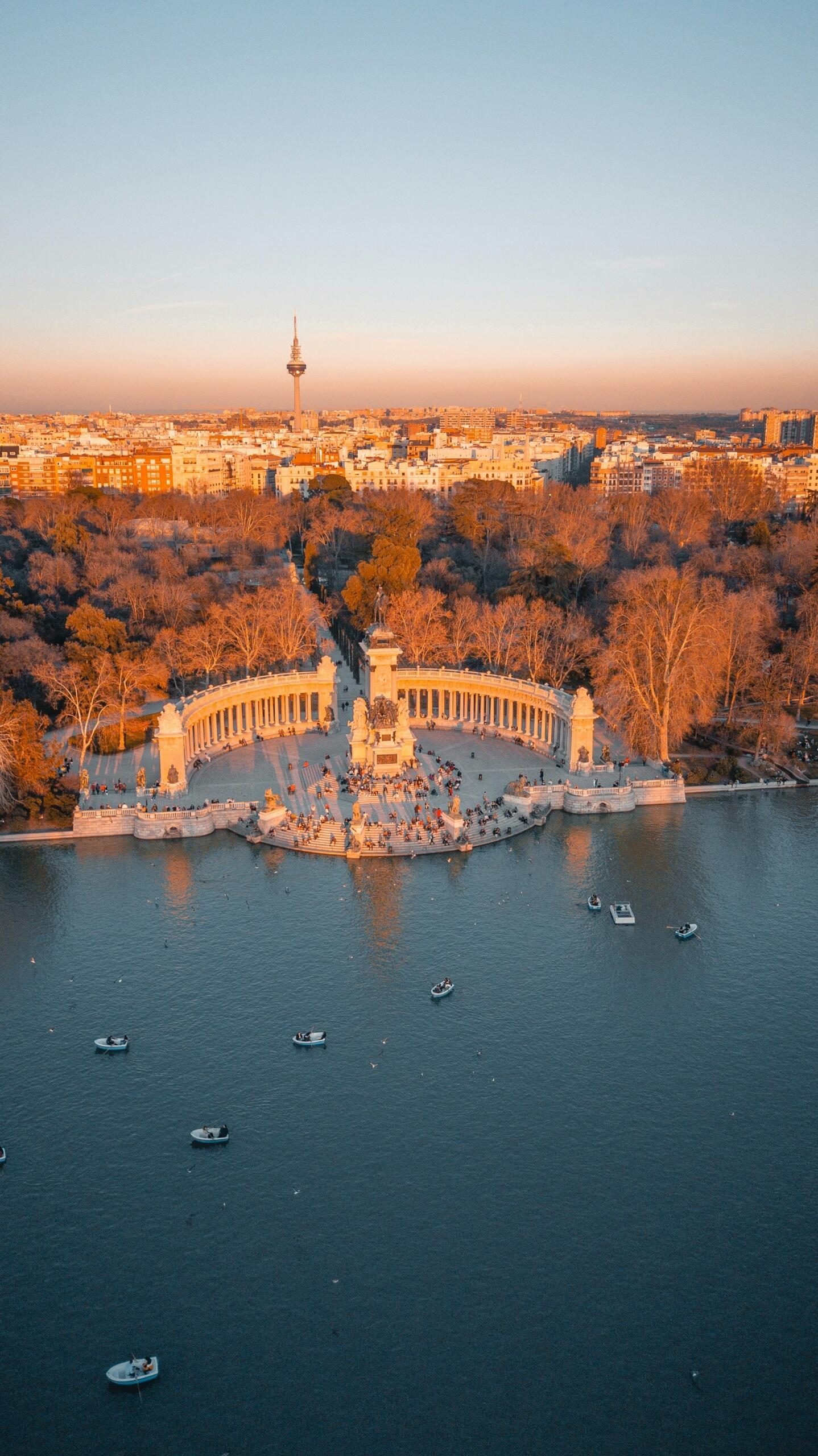 paysage de madrid vu d en haut