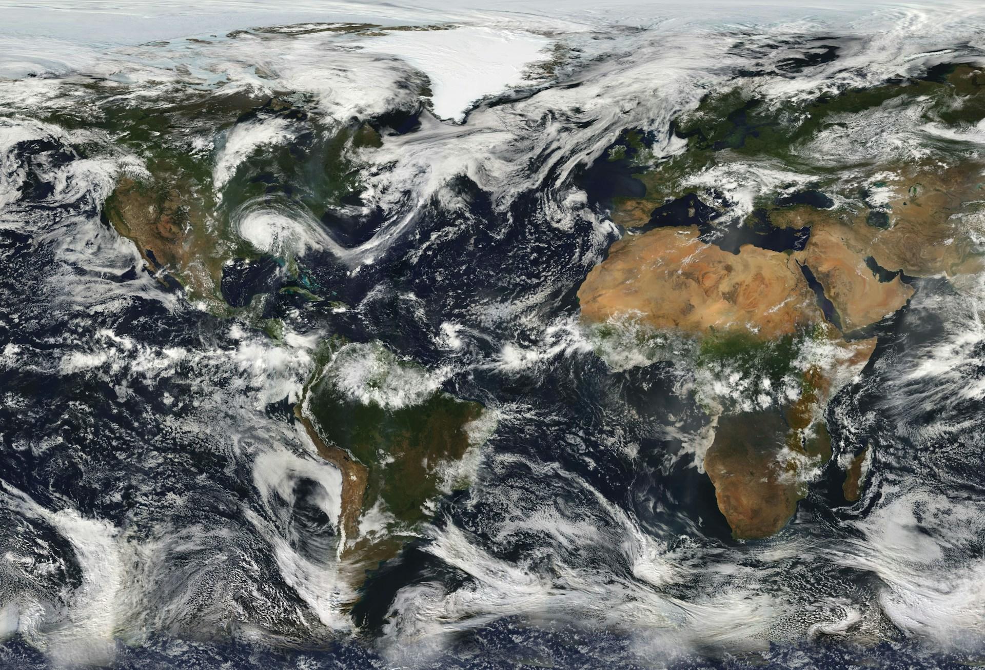 carte météorologique du monde