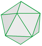 An icosahedron 