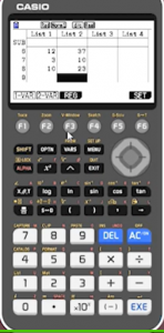 Regression line , PMCC - scientific calculator.