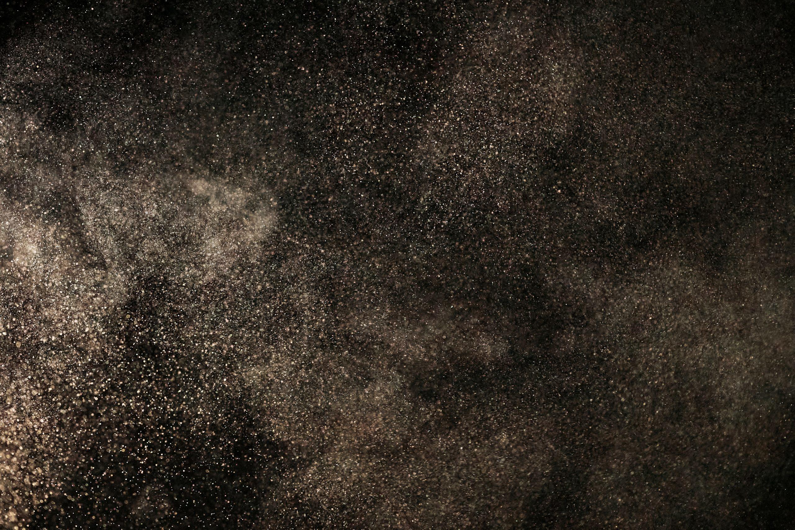 Dust particles in air