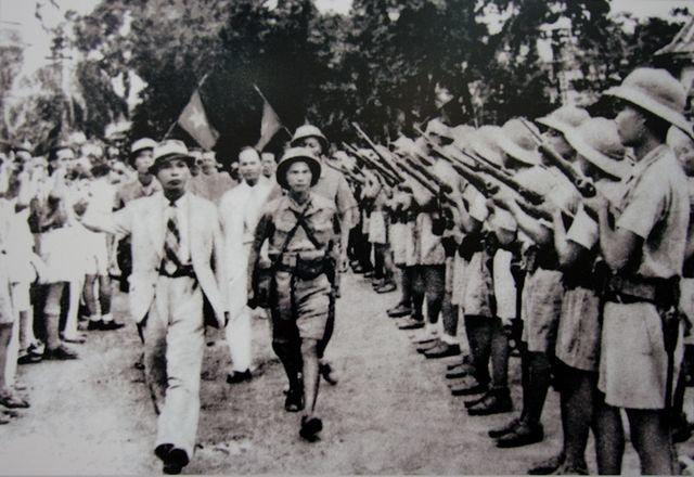 Military Parades in Hanoi after the victory of the Viet Minh