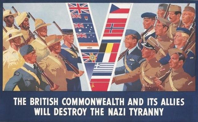Propaganda artwork for the Commonwealth during WW2