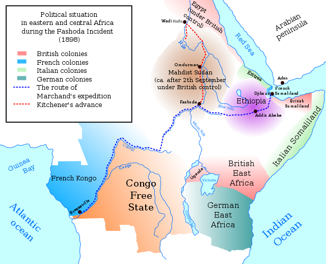 Fashoda incident map 