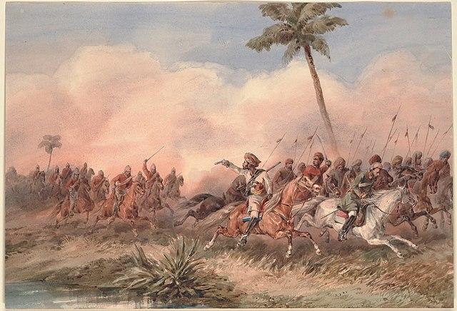 A battle during the Indian Mutiny