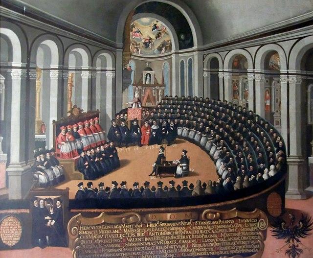 A painting of the events of the Council of Trent