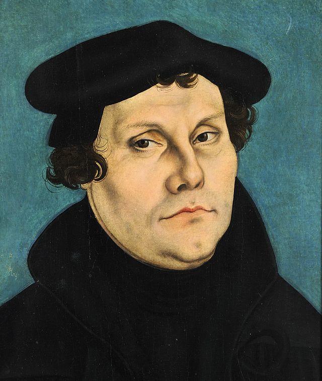 A portrait of Martin Luther, an important figure in the second protestant reformation