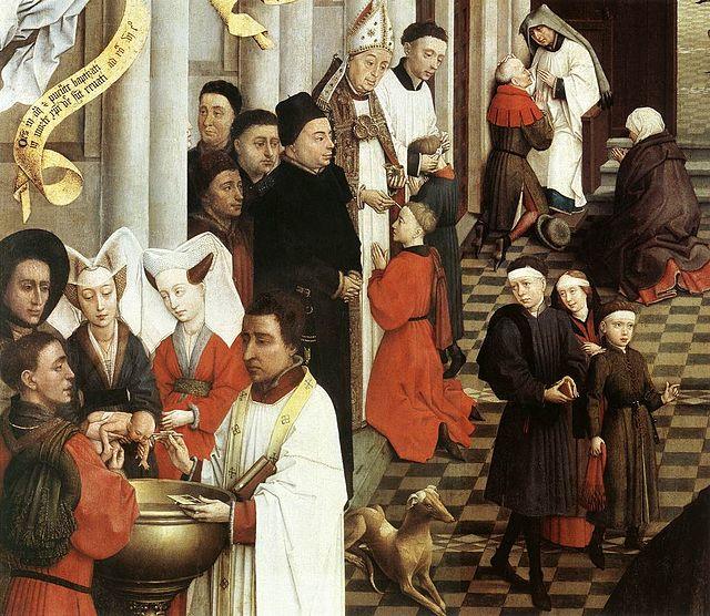 Artists depiction of the Seven Sacraments