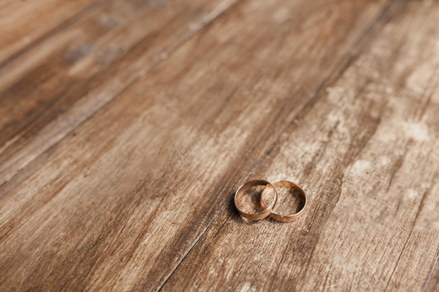 two rings on a table