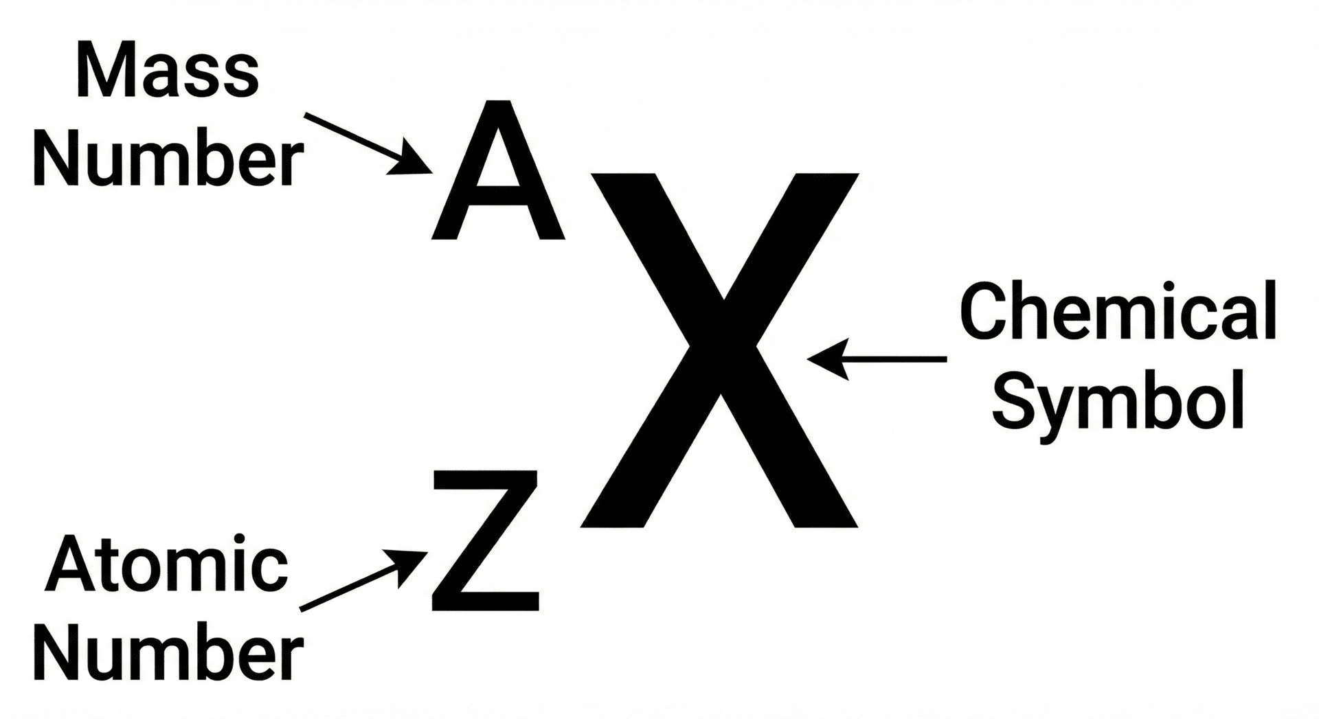 identifying mass number, atomic number and chemical symbol from the periodic table