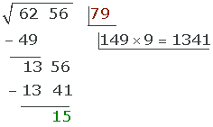 solucion 2 raiz cuadrada