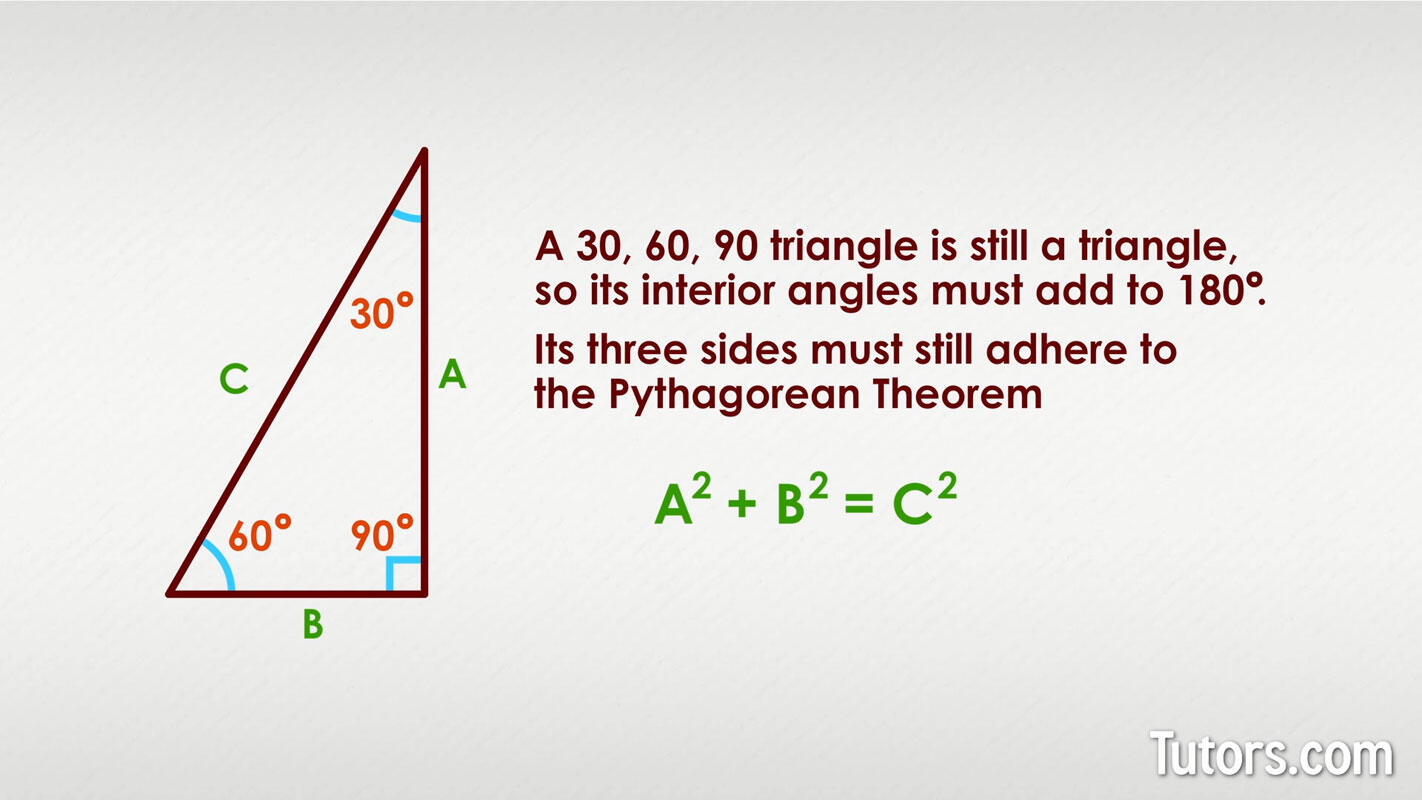 30-60-90 triangle and Pythagorean theorem