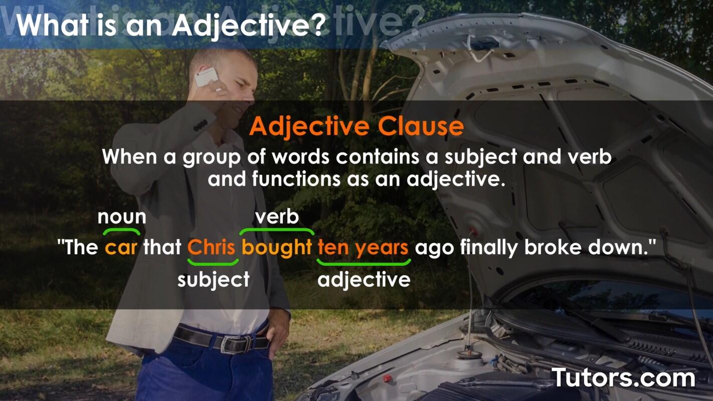 Adjective clause
