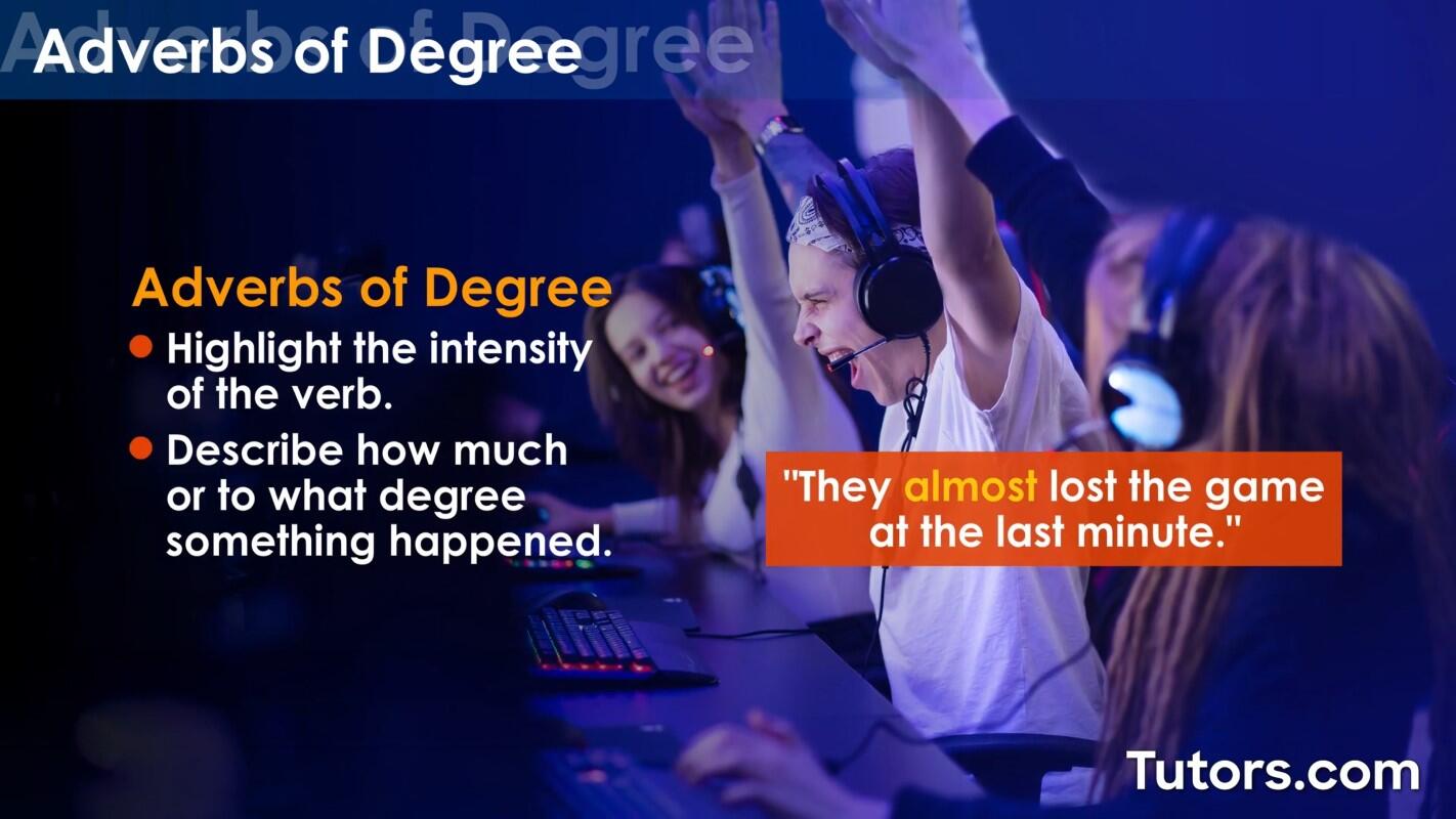 Adverbs of degree