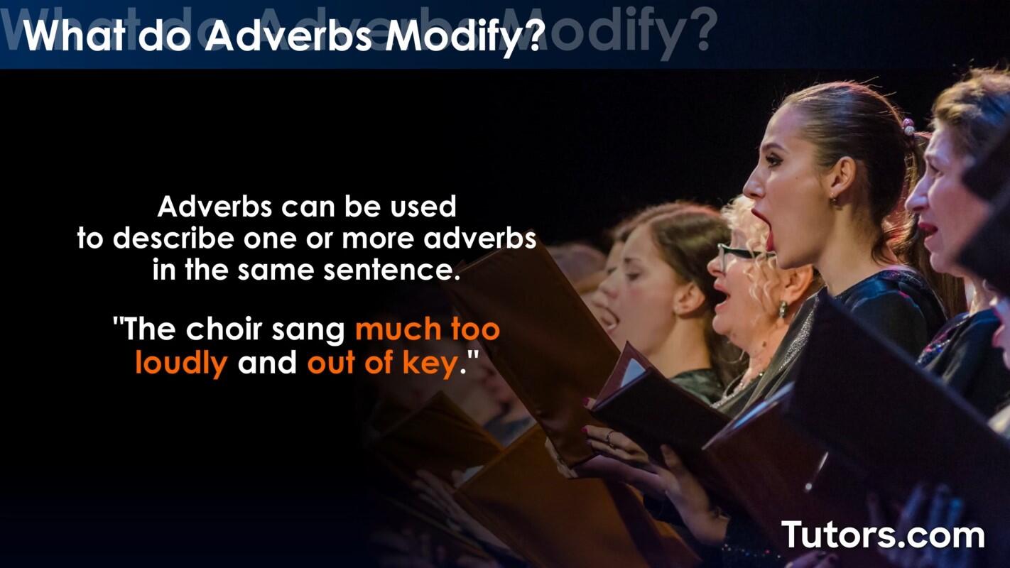 Adverbs can modify other adverbs