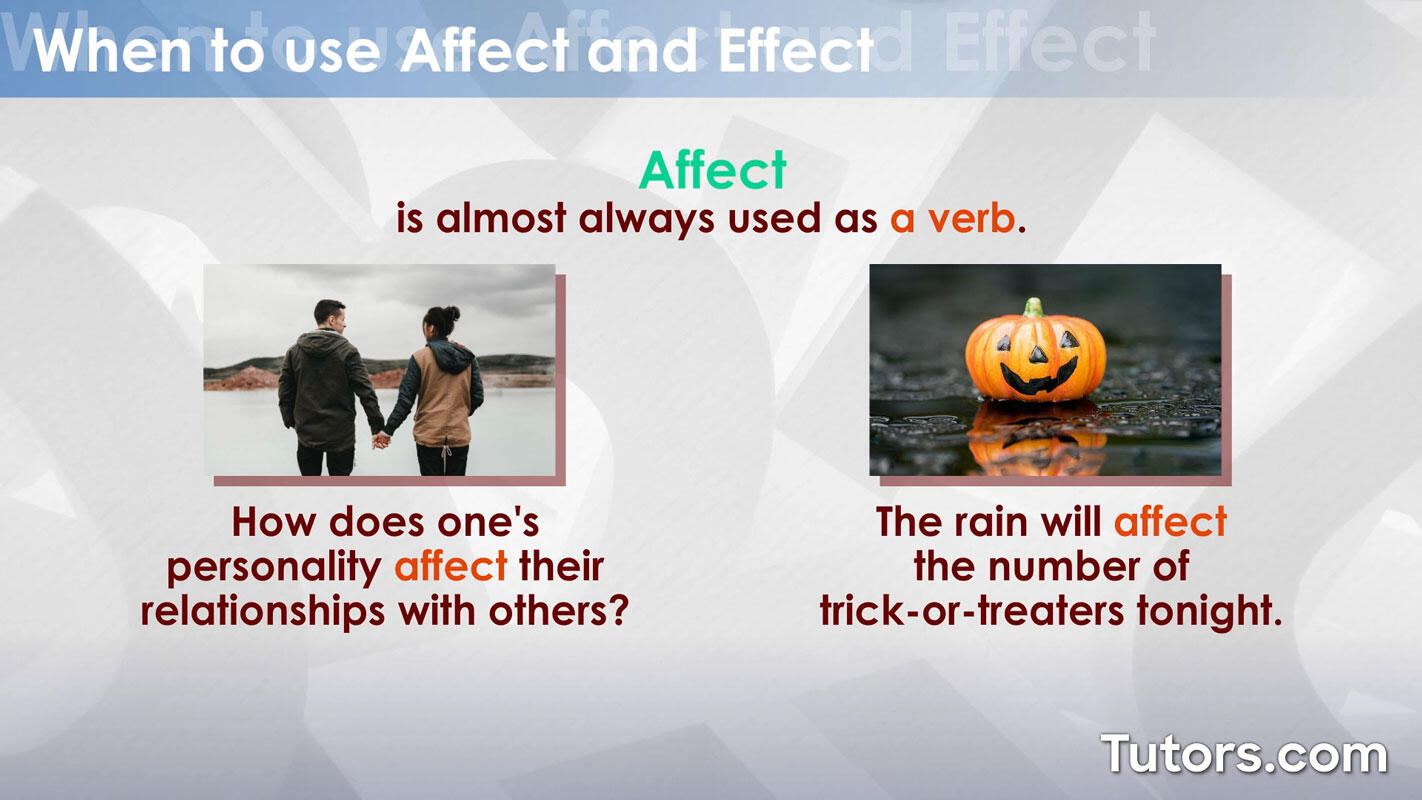 Affect - use rules