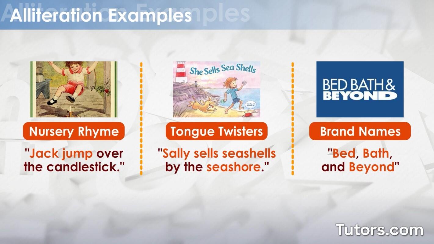 Alliteration examples