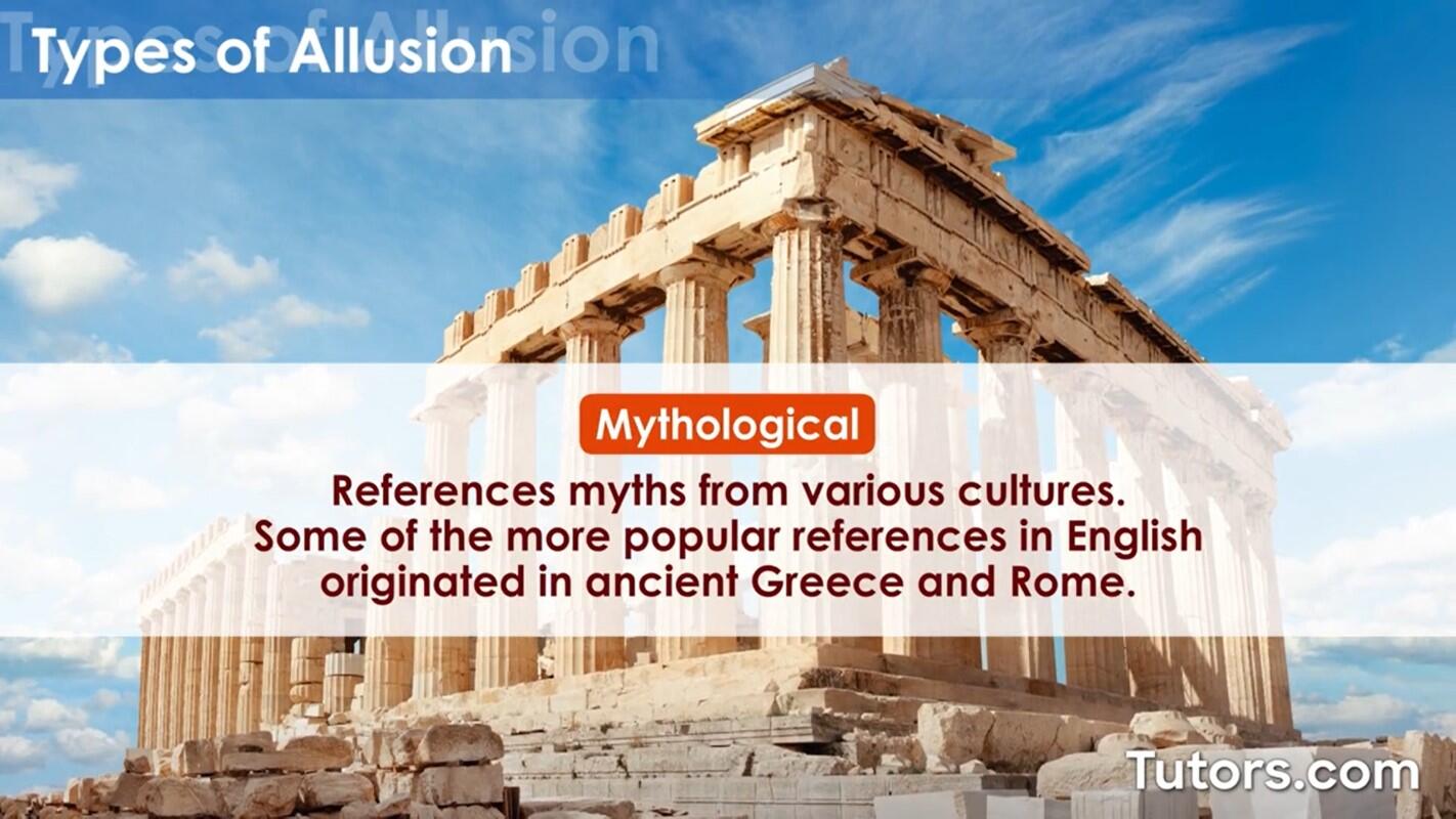 Mythological allusion