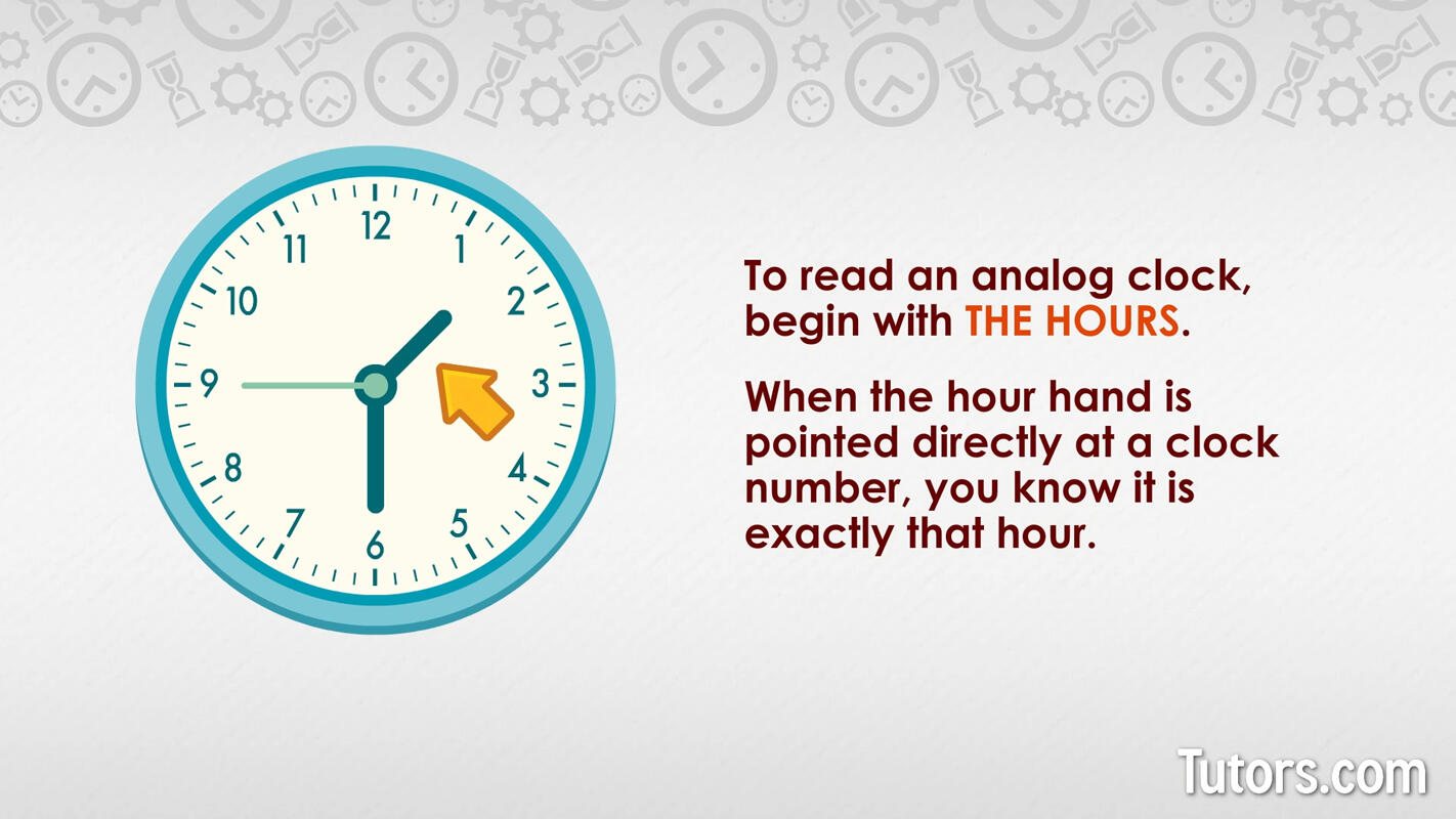 Analog clock hour hand