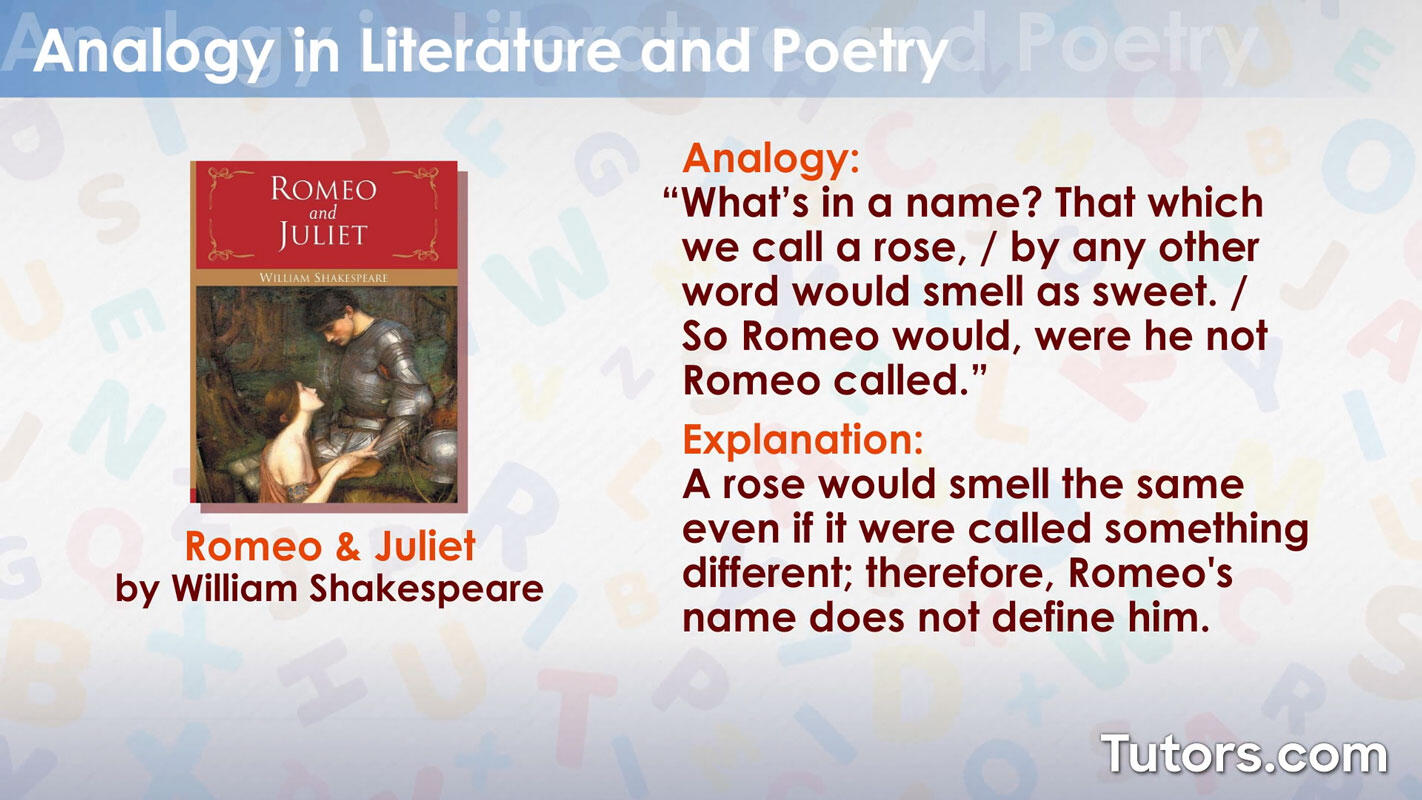 Analogy example - Romeo and Juliet