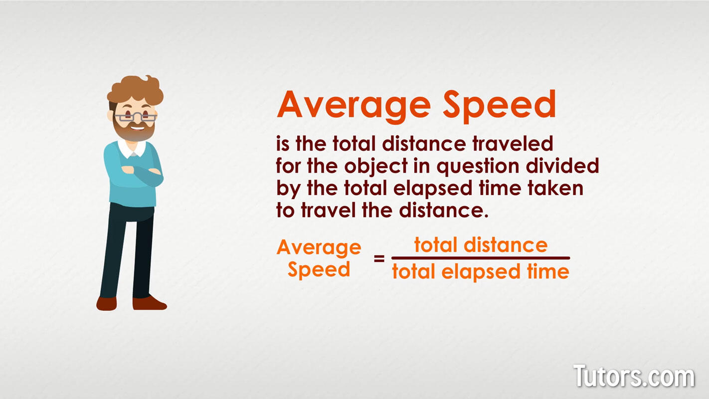 Average speed definition and formula