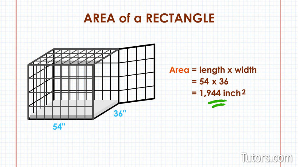 Calculate the area of a rectangle
