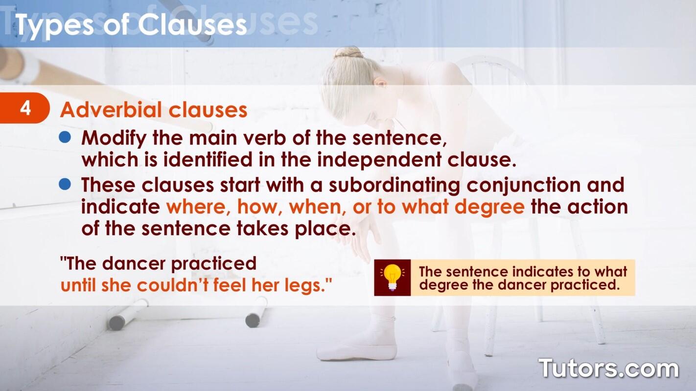 Adverbial clauses