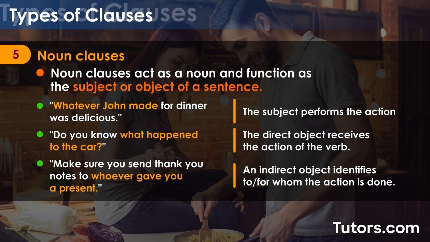 Noun clauses